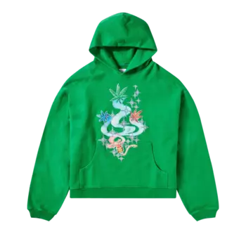 Худи ERL Printed 'Green', зеленый