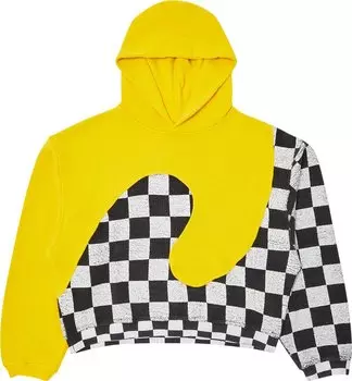 Худи ERL Swirl 'Yellow Checker', желтый