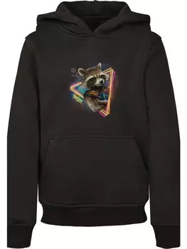 Худи F4NT4STIC Marvel Guardians of the Galaxy Neon Rocket, черный