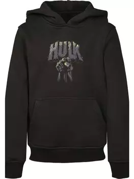 Худи F4NT4STIC Marvel Superhelden Hulk Punch Logo, черный