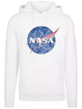 Худи F4NT4STIC NASA Classic Insignia Logo Distressed, белый