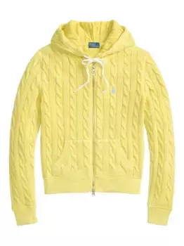 Худи фактурной вязки POLO RALPH LAUREN, желтый