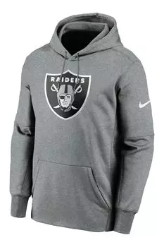 Худи Fanatics Las Vegas Raiders Prime Therma с логотипом Nike Nike, серый