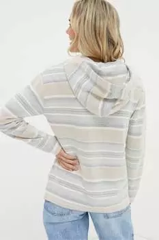 Худи Fatface с фактурным верхом и ромашками Fat Face, бежевый