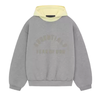 Худи Fear Of God Essentials Fear of God Essentials Nylon Fleece 'Dark Heather Oatmeal/Garden Yellow', серый