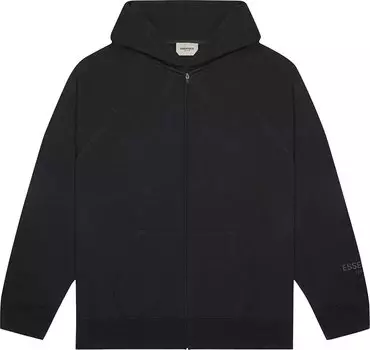 Худи Fear of God Essentials Full Zip Hoodie 'Black', черный