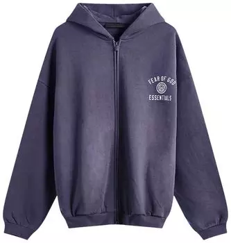 Худи Fear of God Essentials Heavy Fleece Full Zip Hoodie 'Marine Blue', синий