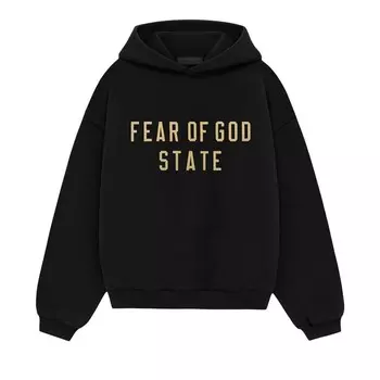Худи Fear of God Essentials Kids Fleece Hoodie Black, черный
