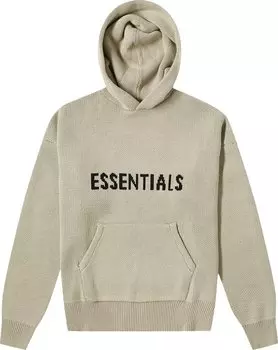 Худи Fear of God Essentials Knit Hoodie 'Olive', загар