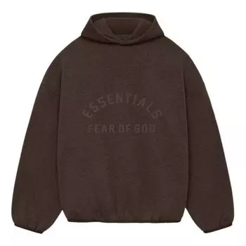 Худи Fear of God Essentials Nylon Fleece Hoodie 'Heather Wood', коричневый