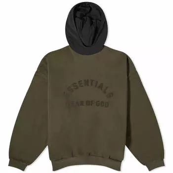Худи Fear Of God Essentials Spring Nylon Fleece, цвет Ink & Jet Black
