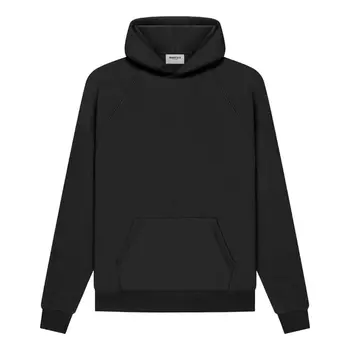 Худи Fear of God Essentials SS21 Pull-Over Hoodie 'Black Stretch Limo', черный