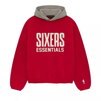Худи Fear of God Essentials x NBA Philadelphia 76ers Hoodie 'Red Grey', красный
