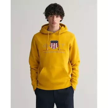 Худи Gant Archive Shield Regular Fit, желтый