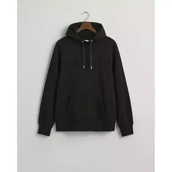 Худи Gant Embossed, черный