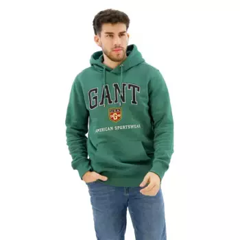 Худи Gant Graphic, зеленый