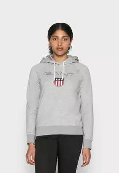 Худи GANT Shield Hoodie, серый