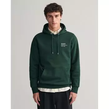 Худи Gant Small Logo, зеленый