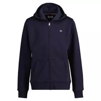 Худи GANT Zip-Up Hoodie, синий