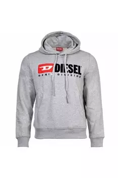 Худи Ginn с логотипом Diesel, серый