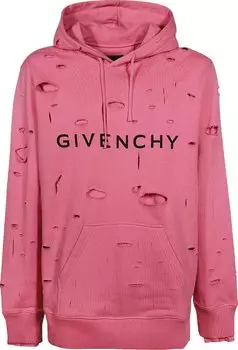 Худи Givenchy Classic Fit Hole Hoodie 'Bright Pink', розовый