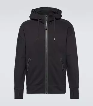 Худи goggle из хлопкового флиса C.P. Company, черный