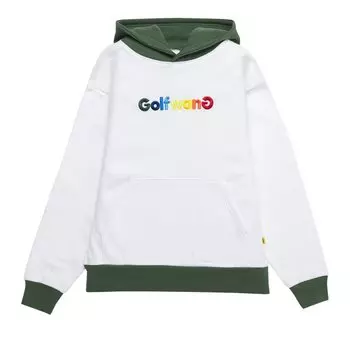 Худи GOLF WANG Embroidered Happy Logo Hoodie 'White/Green', белый