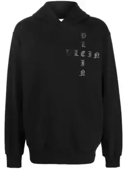 Худи Gothic Plein с длинными рукавами Philipp Plein, черный
