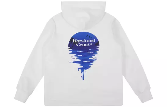 Худи Gradient Sunset Beach Casual с флисовой подкладкой унисекс HARSH AND CRUEL, черный