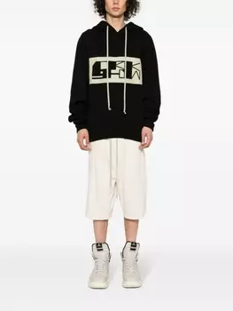 Худи Granbury из органического хлопка Rick Owens DRKSHDW, черный