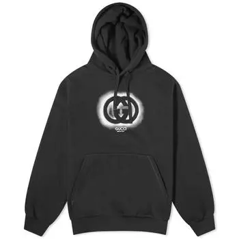 Худи Gucci Interlocking Logo, черный