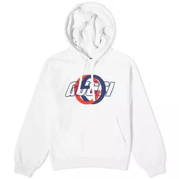 Худи Gucci Interlocking Logo Hoodie, белый
