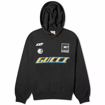 Худи Gucci Moto Logo, цвет Black Multi