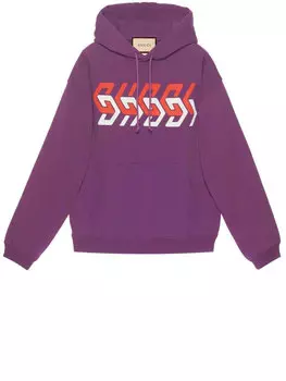 Худи Gucci Printed purple, фиолетовый