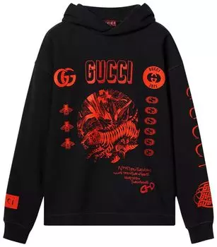 Худи Gucci Symbols Hoodie 'Black', черный