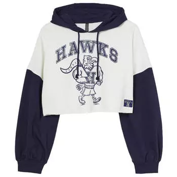 Худи H&amp;M+ Crop Hawks, белый