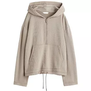 Худи H&amp;M Half-zip, бежевый