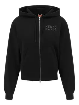 Худи Happy Tiger на молнии KENZO, черный