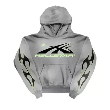 Худи Hellstar Sport Hoodie Grey, серый