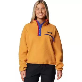 Худи Helvetia ii укороченное на молнии 1/2 из флиса Columbia, цвет sunstone