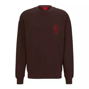 Худи HUGO Dlumer, коричневый