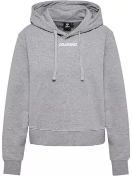 Худи Hummel Verstellbare Taille Hmlelemental Multisport Damen, цвет grey melange