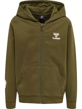 Худи Hummel Zip-Up Hoodie, оливковый