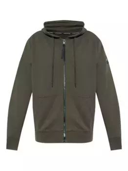 Худи Huron на молнии с нашивкой-логотипом Canada Goose, зеленый