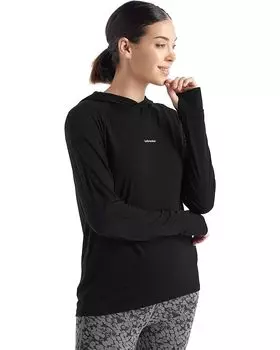 Худи Icebreaker 125 Cool-Lite Sphere Long Sleeve, черный