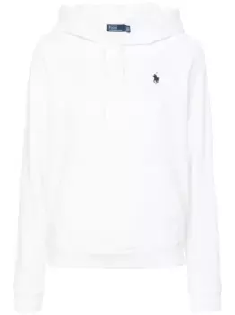 Худи из джерси с вышитым логотипом POLO RALPH LAUREN, белый
