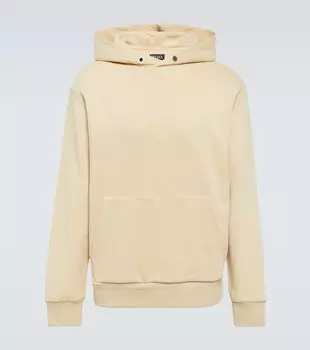 Худи из хлопка и кашемира Zegna, нейтральный