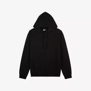 Худи из хлопка с вышивкой черепа The Kooples, черный