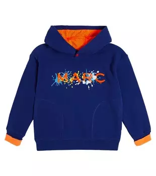 Худи из хлопка с вышивкой Marc Jacobs, синий