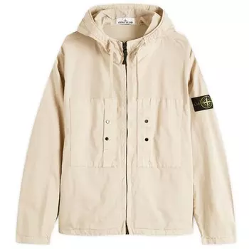 Худи из хлопка Supima с добавлением твила и эластана Stone Island, цвет desert